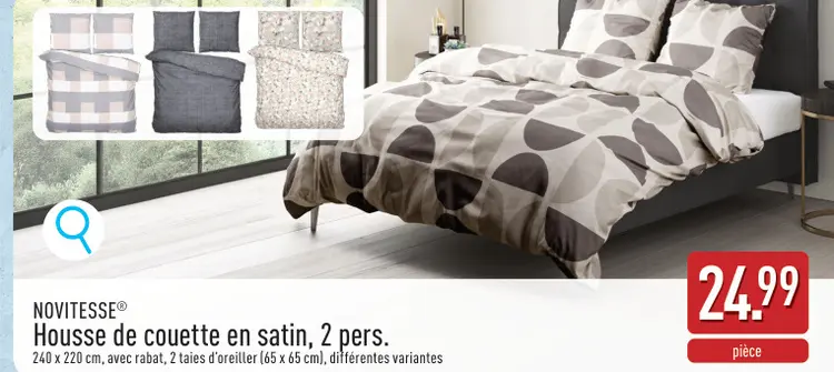 Offre: Housse de couette en satin