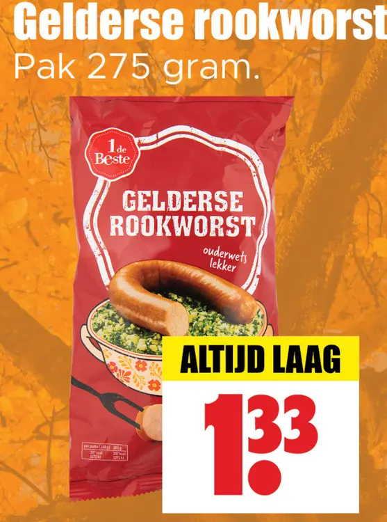 Aanbieding: Gelderse rookworst