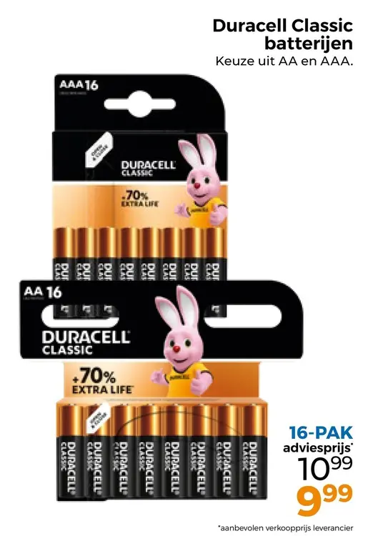Aanbieding: Duracell Classic batterijen