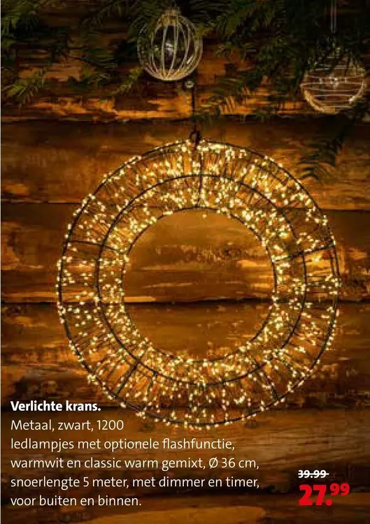 Aanbieding: Verlichte krans