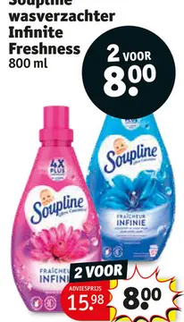 Aanbieding: Soupline wasverzachter Infinite Freshness