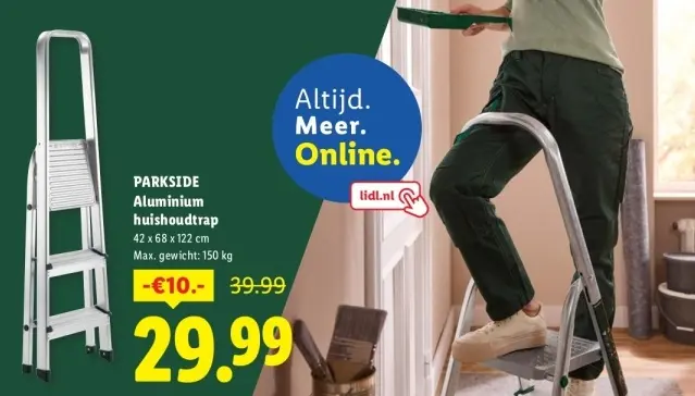 Aanbieding: Aluminium huishoudtrap