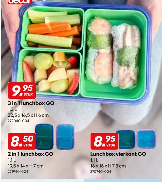 Promotie: 3 in 1 lunchbox GO