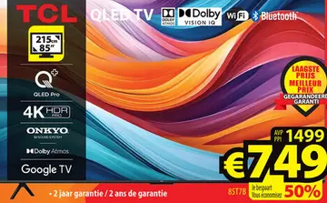 Aanbieding: Tcl qled tv