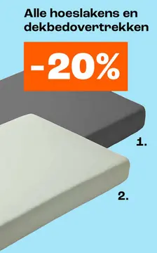 Aanbieding: Hoeslaken en dekbedovertrekken