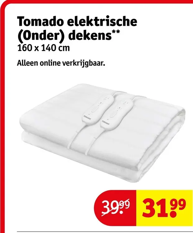 Aanbieding: Tomado elektrische (Onder) dekens