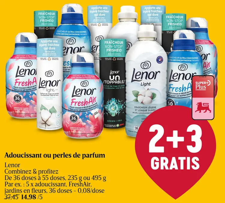 Offre: Adoucissant ou perles de parfum