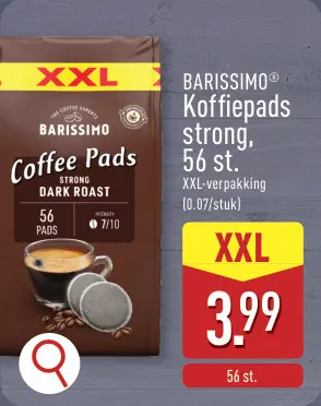 Promotie: Koffiepads strong