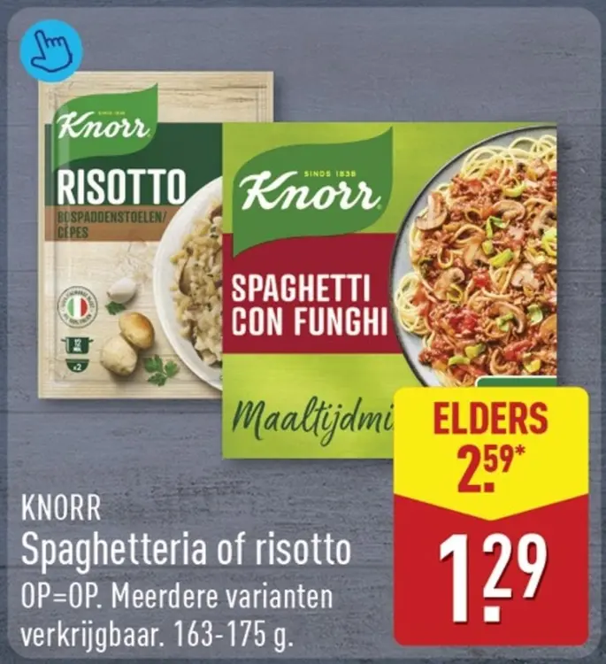 Aanbieding: Knorr Spaghetteria of risotto
