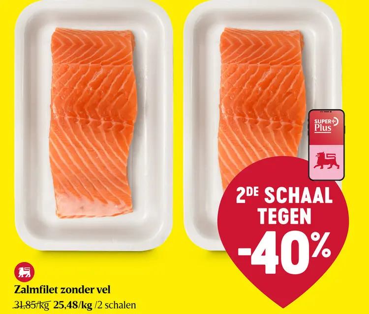 Promotie: Zalmfilet zonder vel