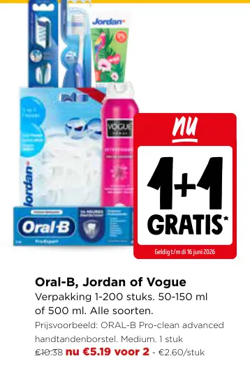 Promotie: Oral-B, Jordan of Vogue