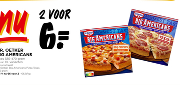 Aanbieding: DR. OETKER BIG AMERICANS