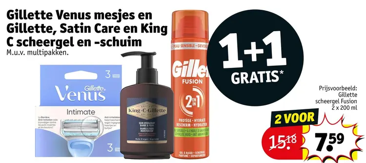 Aanbieding: Venus mesjes en scheergel en -schuim
