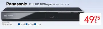 Aanbieding: Panasonic Full HD DVD-speler DVD-S700EG-K