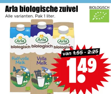 Aanbieding: biologische zuivel
