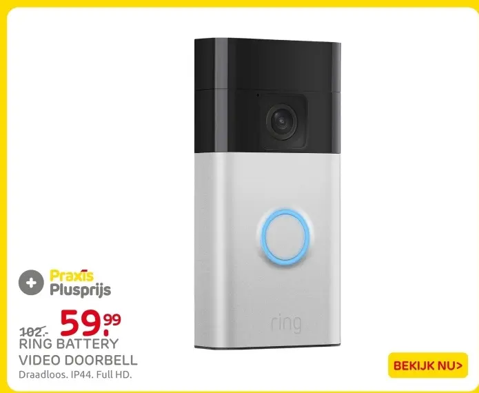 Aanbieding: Ring battery video doorbell