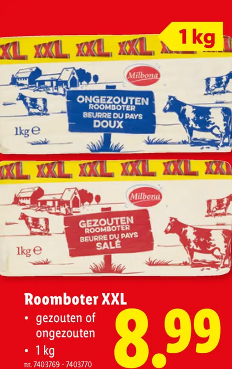 Promotie: Roomboter XXL