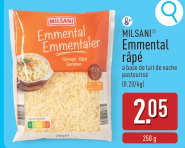 Offre: Emmental râpé