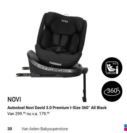 Aanbieding: Autostoel Novi David 3.0 Premium I-Size 360° 