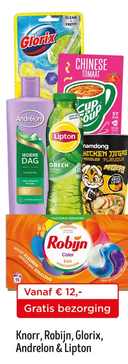 Aanbieding: Knorr, Robijn, Glorix, Andrelon & Lipton