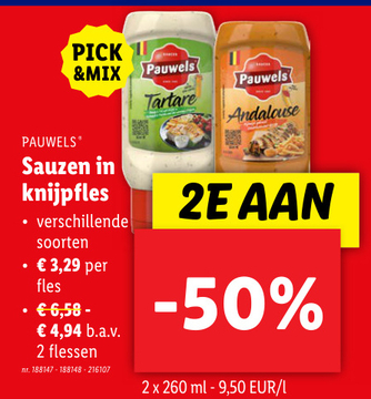 Aanbieding: Pauwels Sauzen