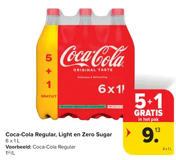 Aanbieding: Coca-Cola Regular, Light en Zero Sugar