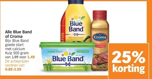 Aanbieding: Blue Band of Croma