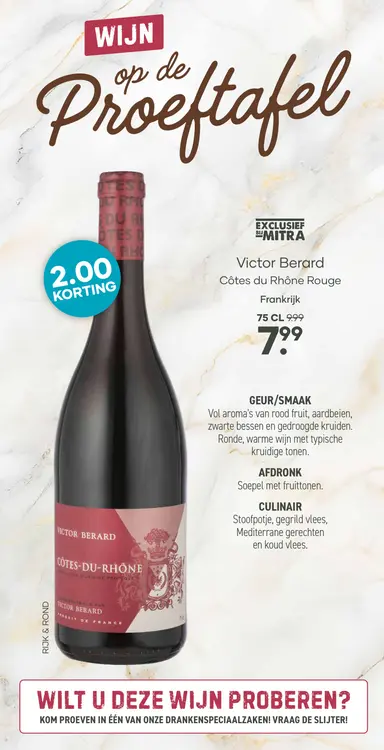 Aanbieding: Victor Berard Côtes du Rhône Rouge