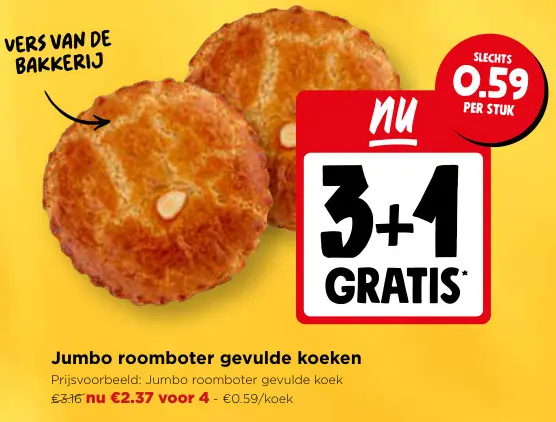 Promotie: Roomboter gevulde koeken