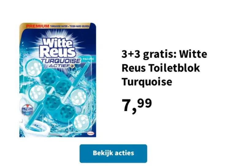 Promotie: Toiletblok Turquoise