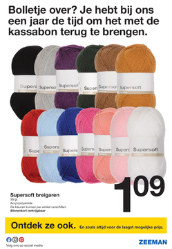 Aanbieding: Supersoft breigaren