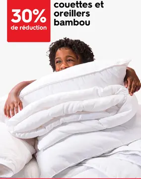 Offre: oreillers bambou