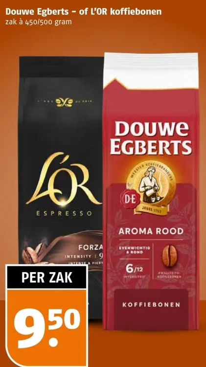 Aanbieding: Douwe Egberts of L'Or koffiebonen