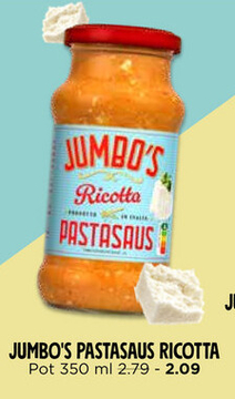 Aanbieding: JUMBO'S PASTASAUS RICOTTA