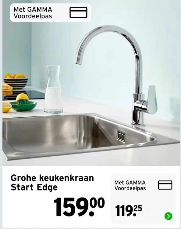 Aanbieding: keukenkraan Start Edge