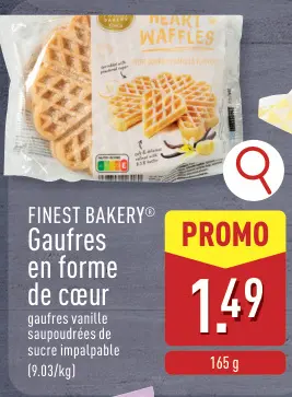 Offre: Gaufres en forme de cœur