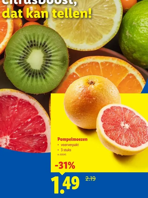 Promotie: Pompelmoezen