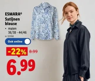 Promotie: Satijnen blouse