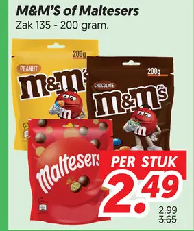 Aanbieding: M&M'S of Maltesers