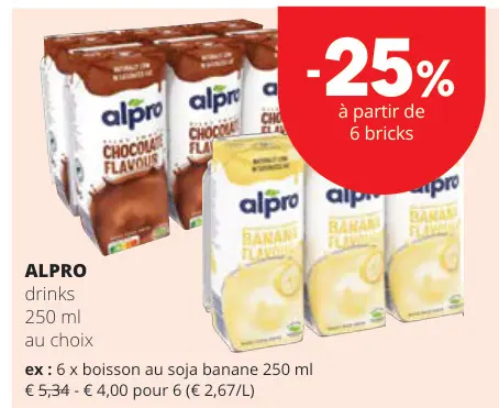 Offre: Alpro drinks