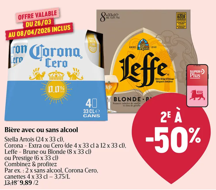 Offre: Bière avec ou sans alcool