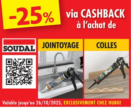 Offre: Soudal jointoyage / colles