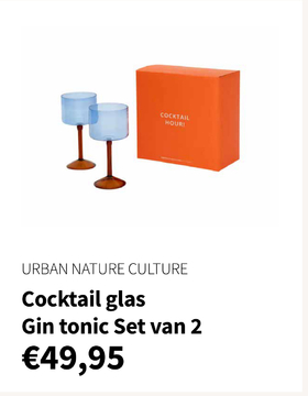 Aanbieding: Cocktail glas -  Gin tonic - Set van 2