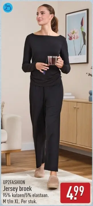 Aanbieding: Jersey broek