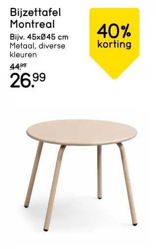 Aanbieding: Bijzettafel Montreal
