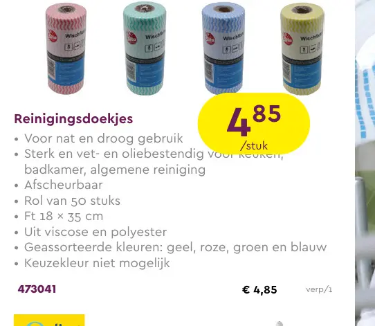 Promotie: Reinigingsdoekjes