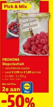 Promotie: Diepvriesfruit