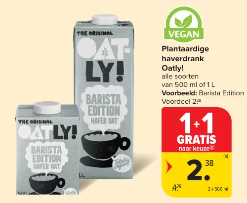 Promotie: Plantaardige haverdrank