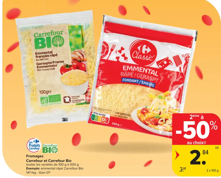 Offre: Fromages Emmental râpé