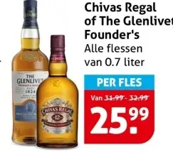 Aanbieding: Chivas Regal of The Glenlivet Founder's